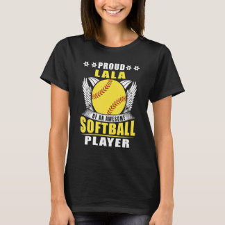 Proud Lala Of An Awesome Softball Player Softball  T-shirt