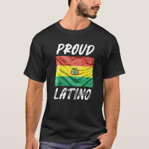 Proud Latino Hispanic Heritage Month vlag Bolivia T-shirt