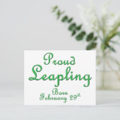 Proud Leapling Leap Year Birthday Briefkaart (Staand voorkant)