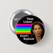 Proud Lesbians tegen Bachmann-toets Ronde Button 5,7 Cm (Voorkant /achterkant)