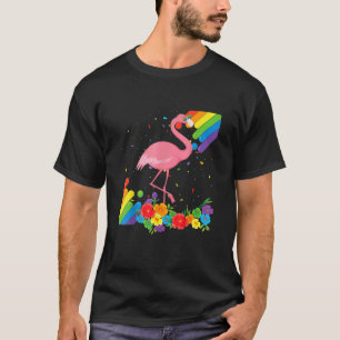 Proud Lgbt Gay Flamingo Pride Flag Rainbow Lgbetq T-shirt