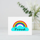 Proud - LGBT-regenboog Briefkaart (Staand voorkant)