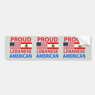 Proud Libanees Amerikaans Bumpersticker