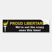 Proud Libertarian Bumpersticker (Voorkant)