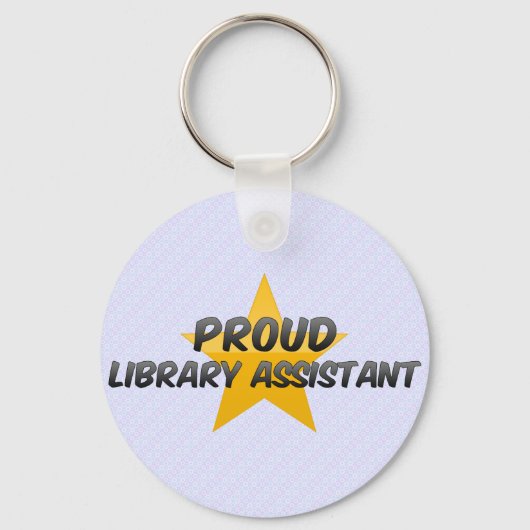 Proud Library Assistant Sleutelhanger (Voorkant)