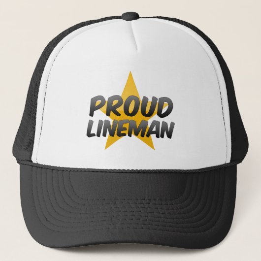 Proud Lineman Trucker Pet (Voorkant)