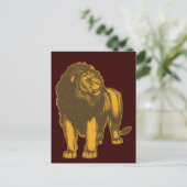 Proud Lion Briefkaart (Staand voorkant)