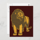 Proud Lion Briefkaart (Voorkant / Achterkant)