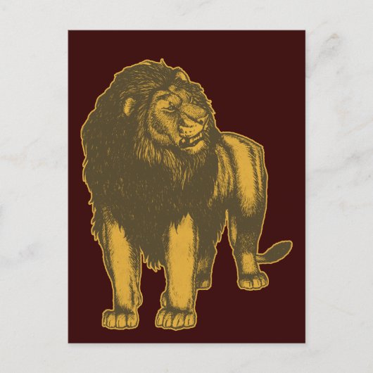 Proud Lion Briefkaart (Voorkant)