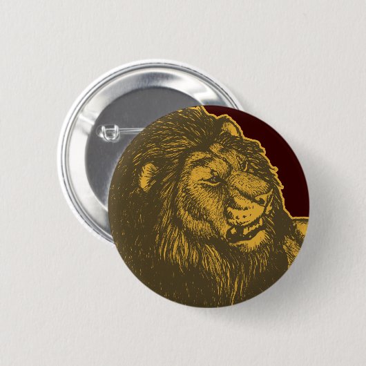 Proud Lion Button Badge (Voorkant /achterkant)