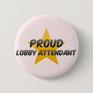 Proud Lobby Attendant Ronde Button 5,7 Cm
