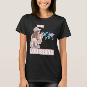 Proud Louisiana Girl Cool Girl uit Louisiana T-shirt