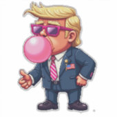 Proud Maga Trump Pixel President Inaguration Day Sticker (Voorkant)
