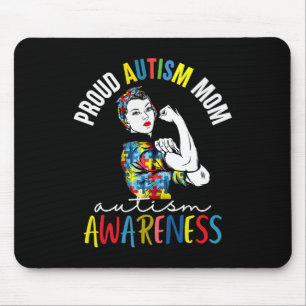 Proud mam Autism Awareness Family Matching Gifts Muismat