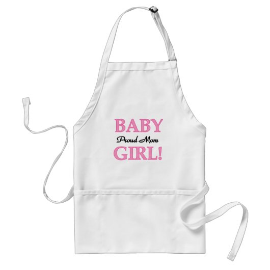 Proud Mam Baby Girl Tshirts en cadeautjes Standaard Schort (Voorkant)