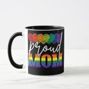 Proud Mam Moederdag LGBTQ Rainbow Flag Gay Mok
