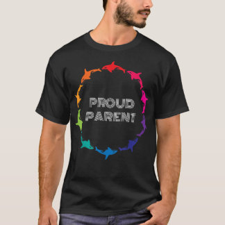 Proud mam Pap Parent LGBTQ Gay Pride Awareness T-shirt