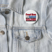 Proud mam van een Opgestelde Soldaat Ronde Button 5,7 Cm (In situ)