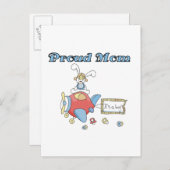 Proud Mam-vliegtuig Het is een Jongen overhemden e Aankondigingskaart (Voorkant / Achterkant)