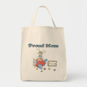 Proud Mam-vliegtuig Het is een Jongen overhemden e Tote Bag