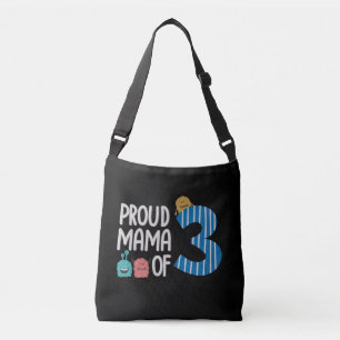 Proud Mama of Three Crossbody Tas