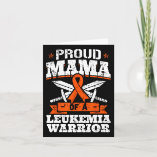 Proud Mama van een leukemieaanhanger of mam die zi Kaart