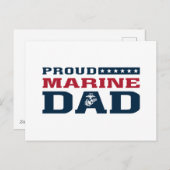 Proud Marine Dad Feestdagenkaart (Voorkant / Achterkant)