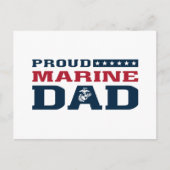 Proud Marine Dad Feestdagenkaart (Voorkant)