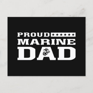 Proud Marine Dad Feestdagenkaart
