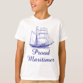 Proud Maritimer T-shirt voilier nautique (Devant)