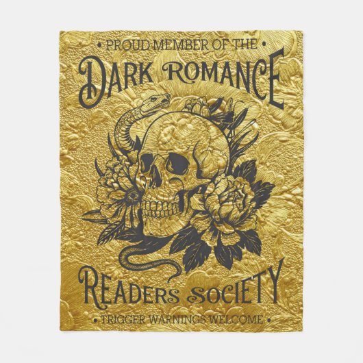 Proud Member Of The Dark Romance Reader Society Fleece Deken (Voorkant)