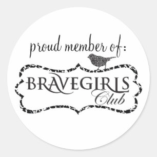 "Proud Member"-stickers Ronde Sticker