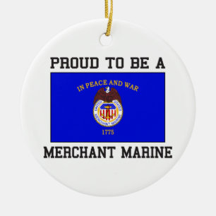 Proud Merchant Marine Keramisch Ornament