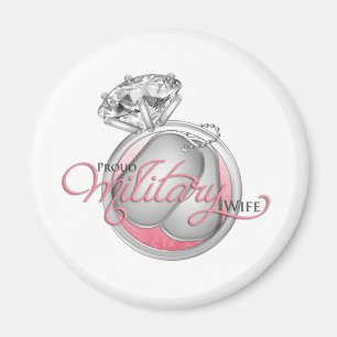 Proud Militaire vrouw Magneet