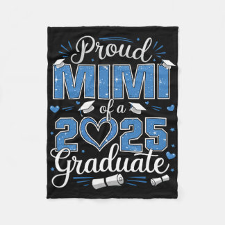 Proud Mimi Of A Cl Of 2025 Graduate 2025 Senior Mi Fleece Deken