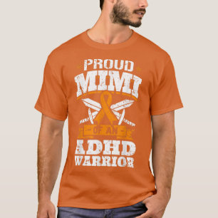 Proud Mimi van een ADHD Warrior Awareness Ribbon G T-shirt