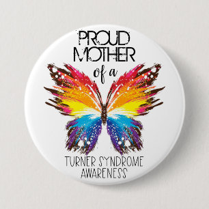 Proud moeder van een vlinderschildersyndroom ronde button 7,6 cm