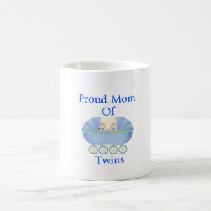Proud moeder van tweelingjongens, koffie-mok! koffiemok