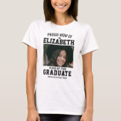 Proud Mom Class of 2025 Afstuderen Parent Custom T-shirt (Voorkant)