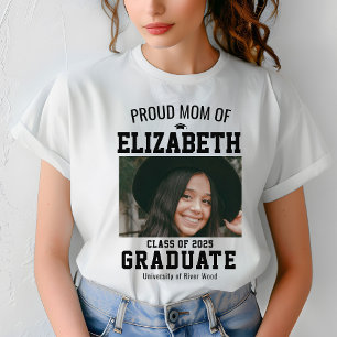 Proud Mom Class of 2025 Afstuderen Parent Custom T-shirt