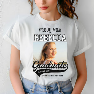 Proud Mom Class of 2025 Afstuderen Parent Custom T-shirt