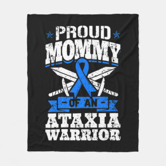 Proud Mommy Of An Ataxia Warrior Awareness Ribbon Fleece Deken