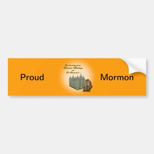 Proud Mormon Sticker (Voorkant)