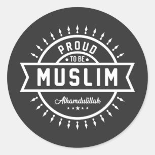Proud Muslim Ronde Sticker