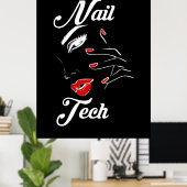 Proud Nail Tech Poster (Thuiskantoor)