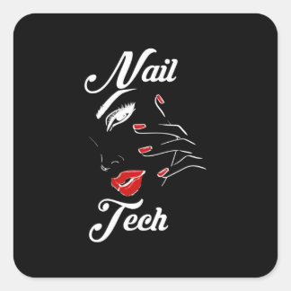 Proud Nail Tech Vierkante Sticker