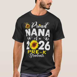 Proud nana of 2026 pre-k graduate mothers day t-shirt