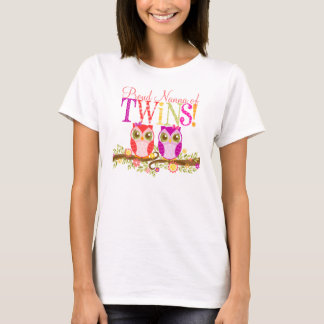 Proud Nanna van Twins! Cute Baby Owls Shirt