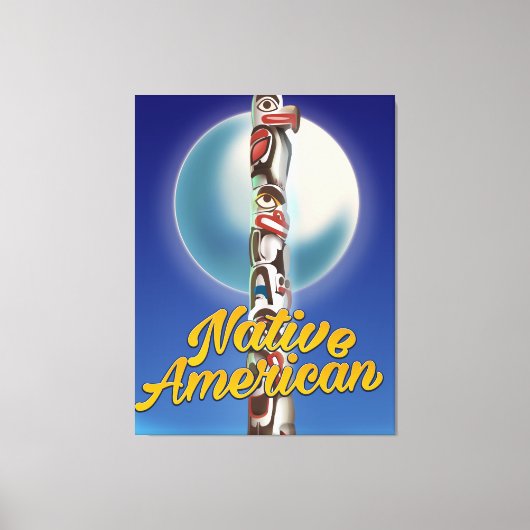 Proud Native American Canvas Afdruk (Voorkant)