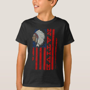 Proud Native American Day  Amerikaanse vlag T-shirt